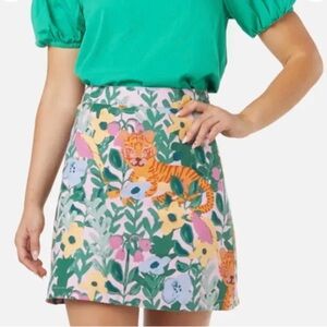 ModCloth x Princess Highway Terrain of Tigers Mini Skirt Size 10 US NWT